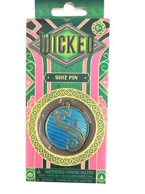 Wicked Shiz Pin Blue & Gold Metal Badge For Collectors Or Fans